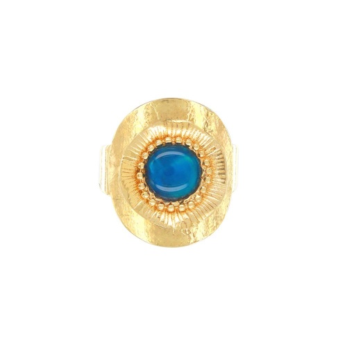 Кольцо TARATATA, Zen, разъемное, смола, раковина морского ушка, TT-W25-07414-204 синий фото 4